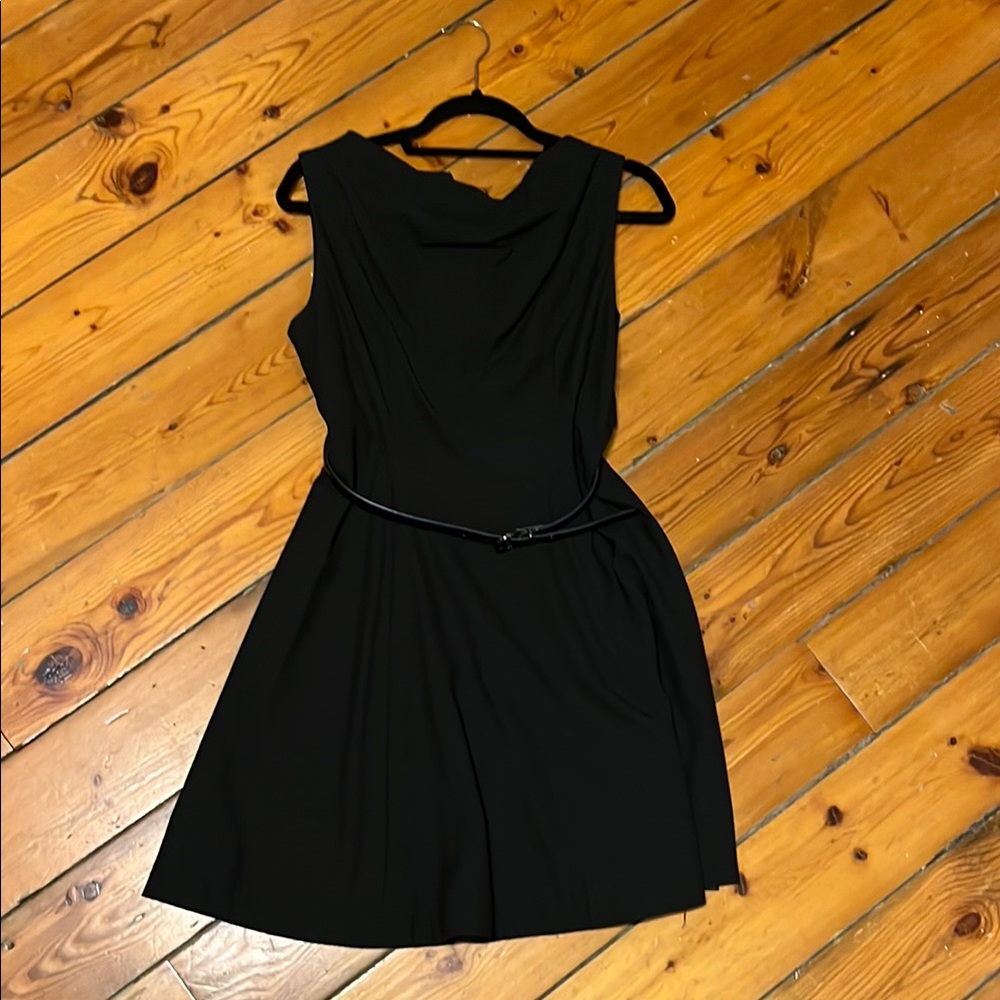 Cue little black dress